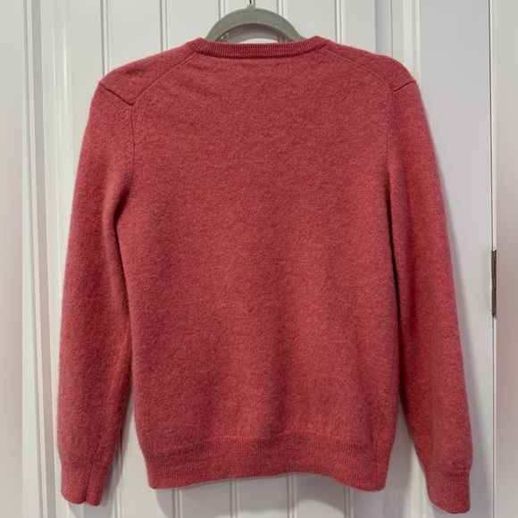 100% Cashmere Clubroom Luxury | Heirloom Rose Color | Size: Medium - Picture 6 of 7